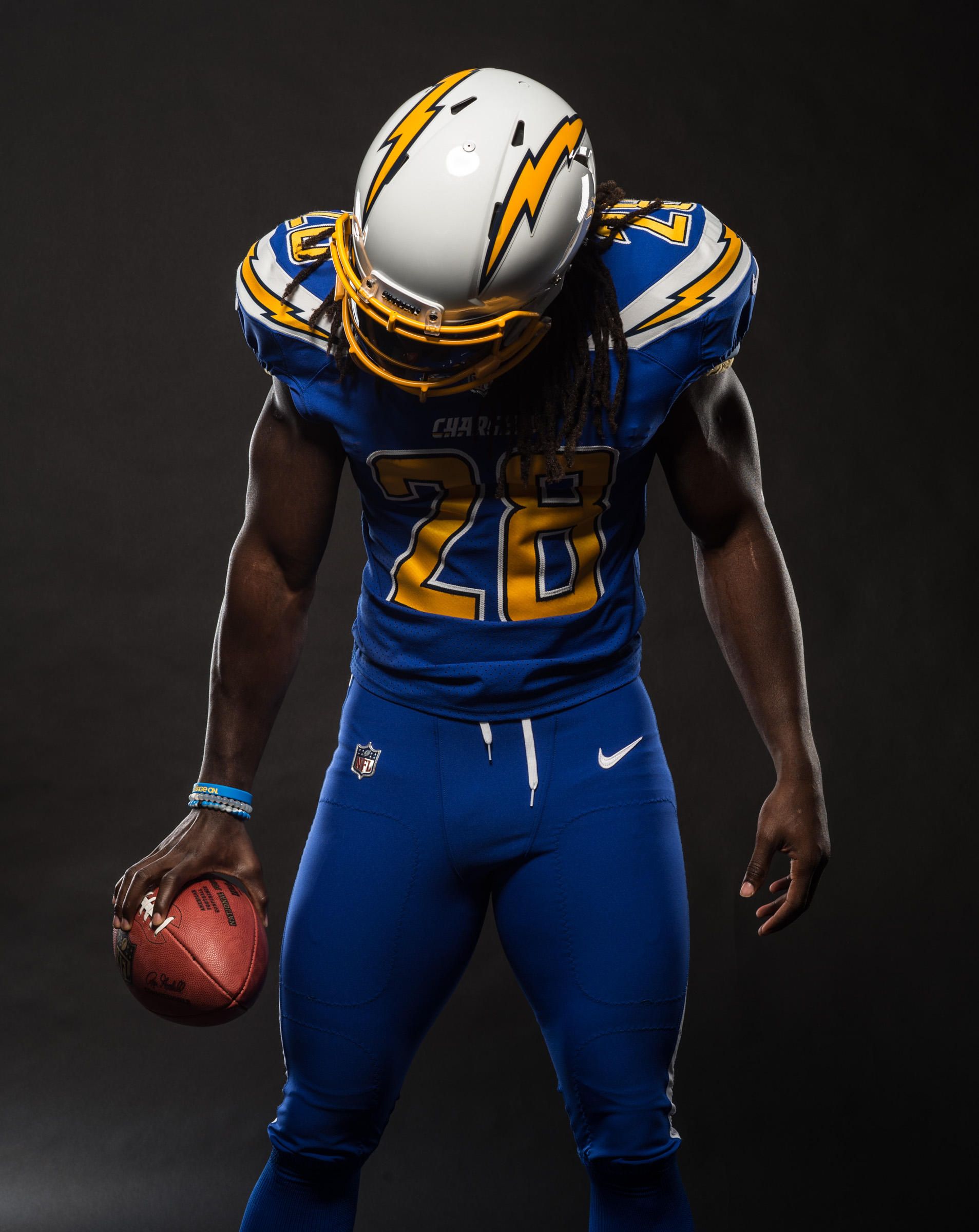 chargers color rush uniforms