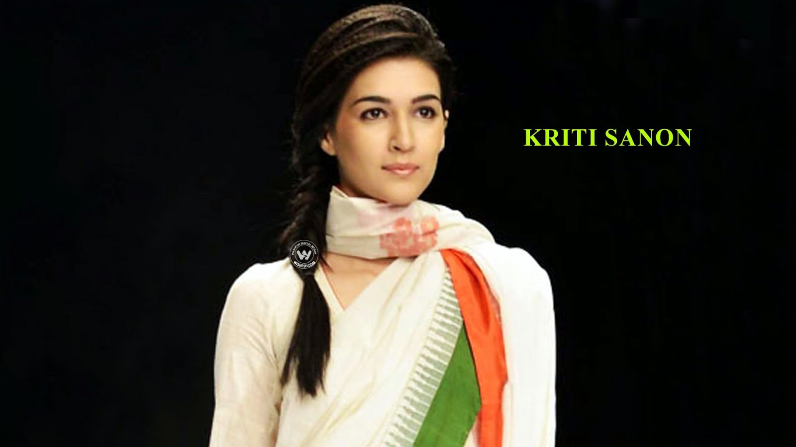 Kriti Sanon With Indian Flag , HD Wallpaper & Backgrounds