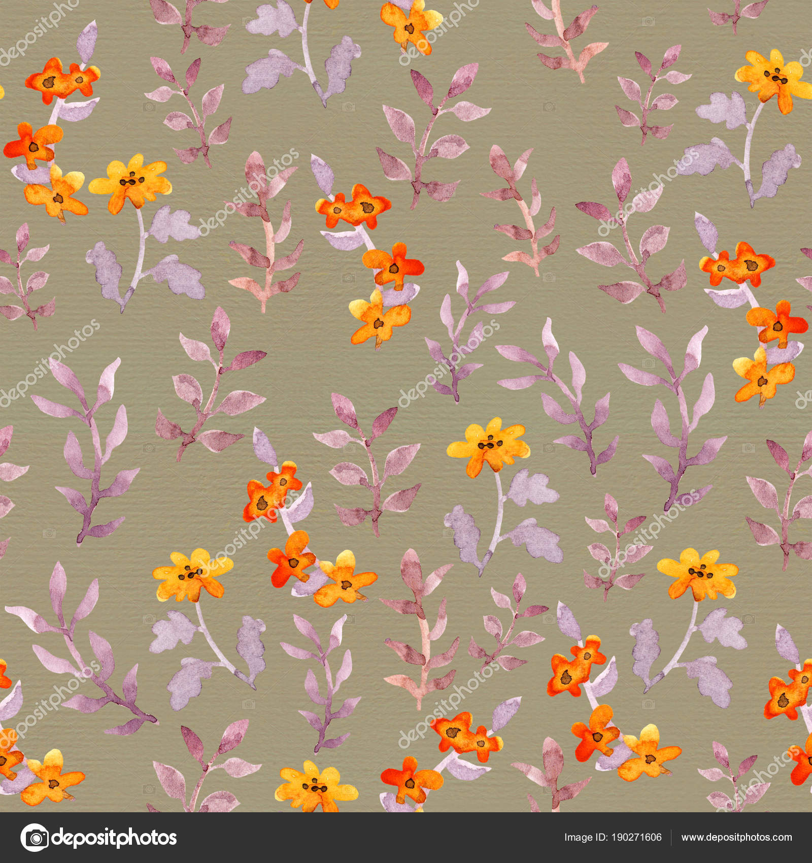 Vintage Seamless Primitive Floral Wallpaper - Watercolour Cute Pretty Backgrounds , HD Wallpaper & Backgrounds