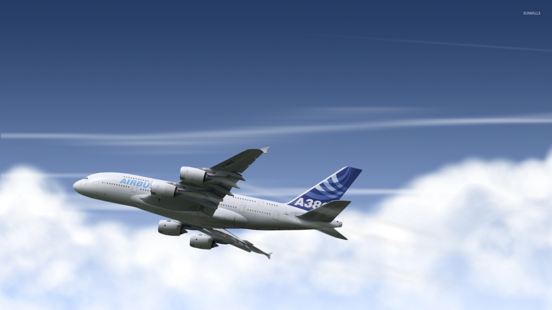 Airbus A380 Wallpapers - Aircraft Wallpaper Dual Monitor , HD Wallpaper & Backgrounds