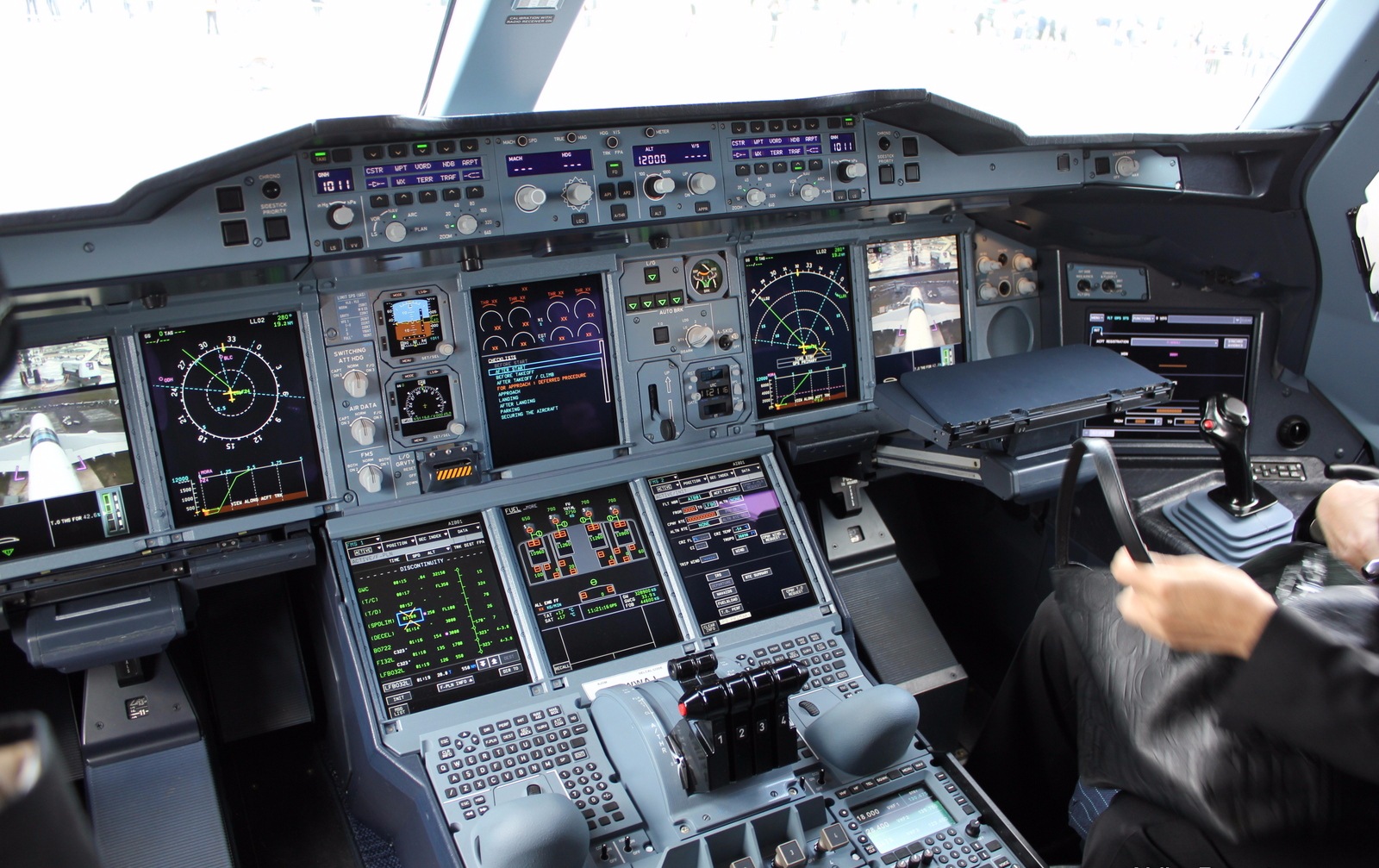 Airbus A380 800 Cockpit Layout Aircraft Wallpaper Airbus