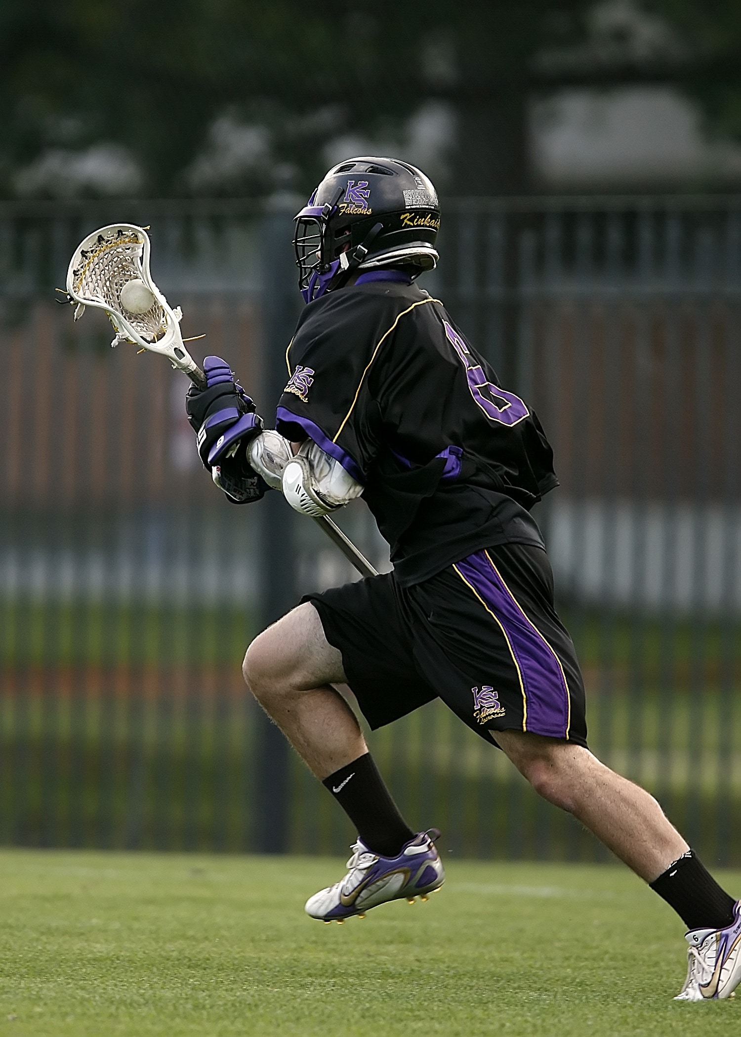 Black And Purple Lacrosse Jersey Preview - Lacrosse Stick Lacrosse Helmet , HD Wallpaper & Backgrounds