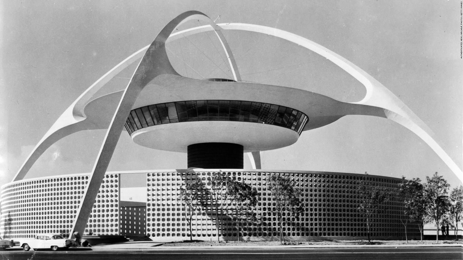 Vintage Pictures Of Lax Airport - Los Angeles Black And White Building , HD Wallpaper & Backgrounds