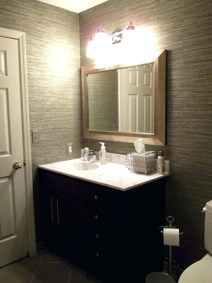 Bathroom Wallpaper Lowes Cool Bathroom Wallpaper Bathroom - Grasscloth Wallpaper Bathroom , HD Wallpaper & Backgrounds