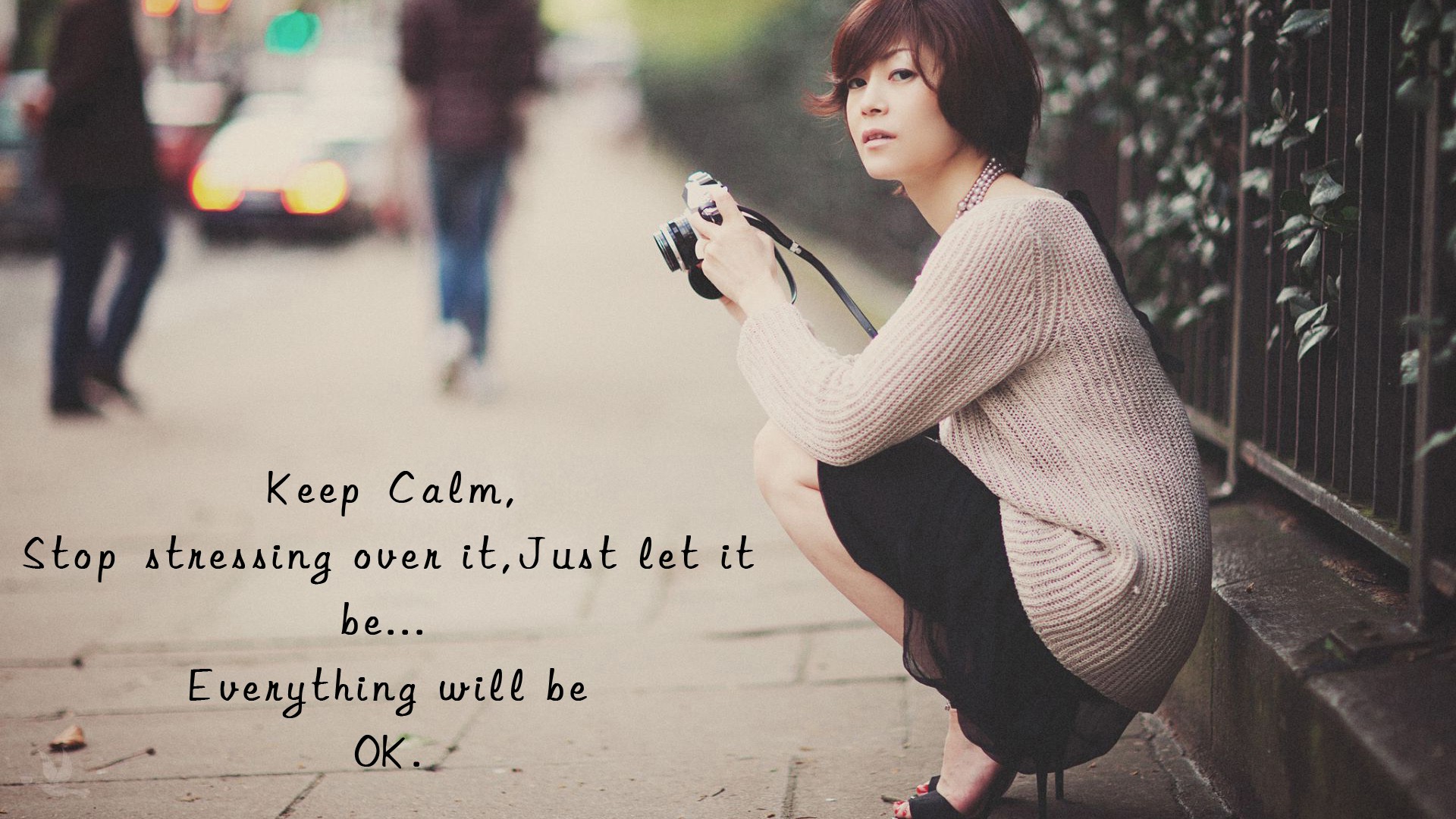 Everything Will Be Ok Good Quote Wallpapers - Girl Everything Will Be Ok , HD Wallpaper & Backgrounds