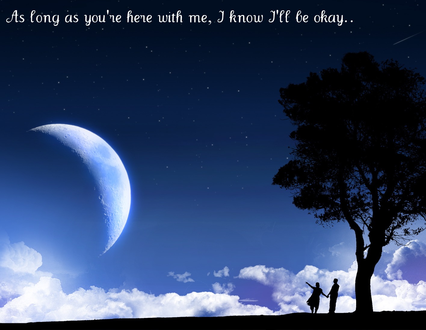 I Know I Will Be Ok Wallpaper - Karunesh Moon Temple , HD Wallpaper & Backgrounds