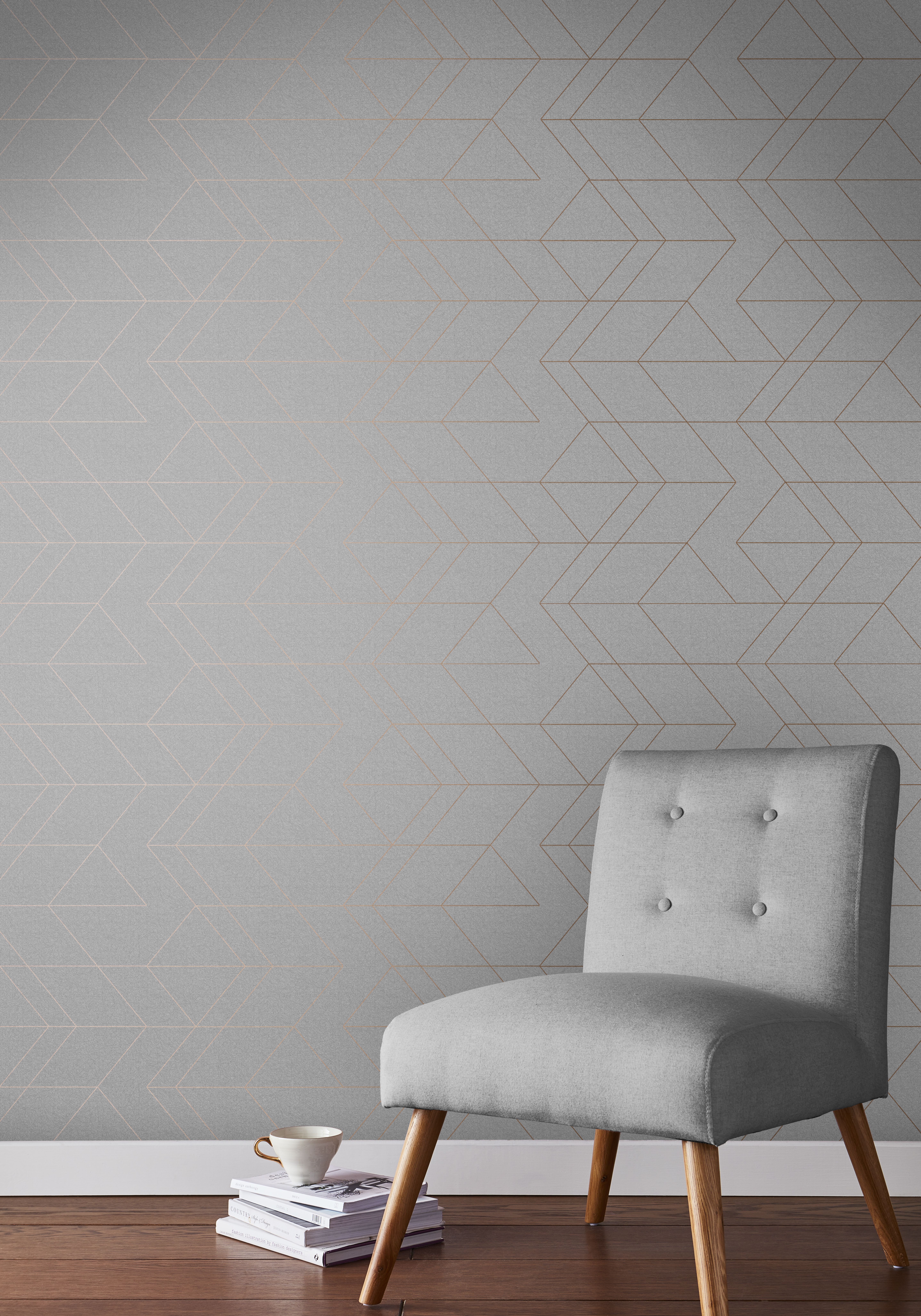 Taking Clean, Uninterrupted, Angular Forms And An Effortlessly - Gray And Rose Gold , HD Wallpaper & Backgrounds