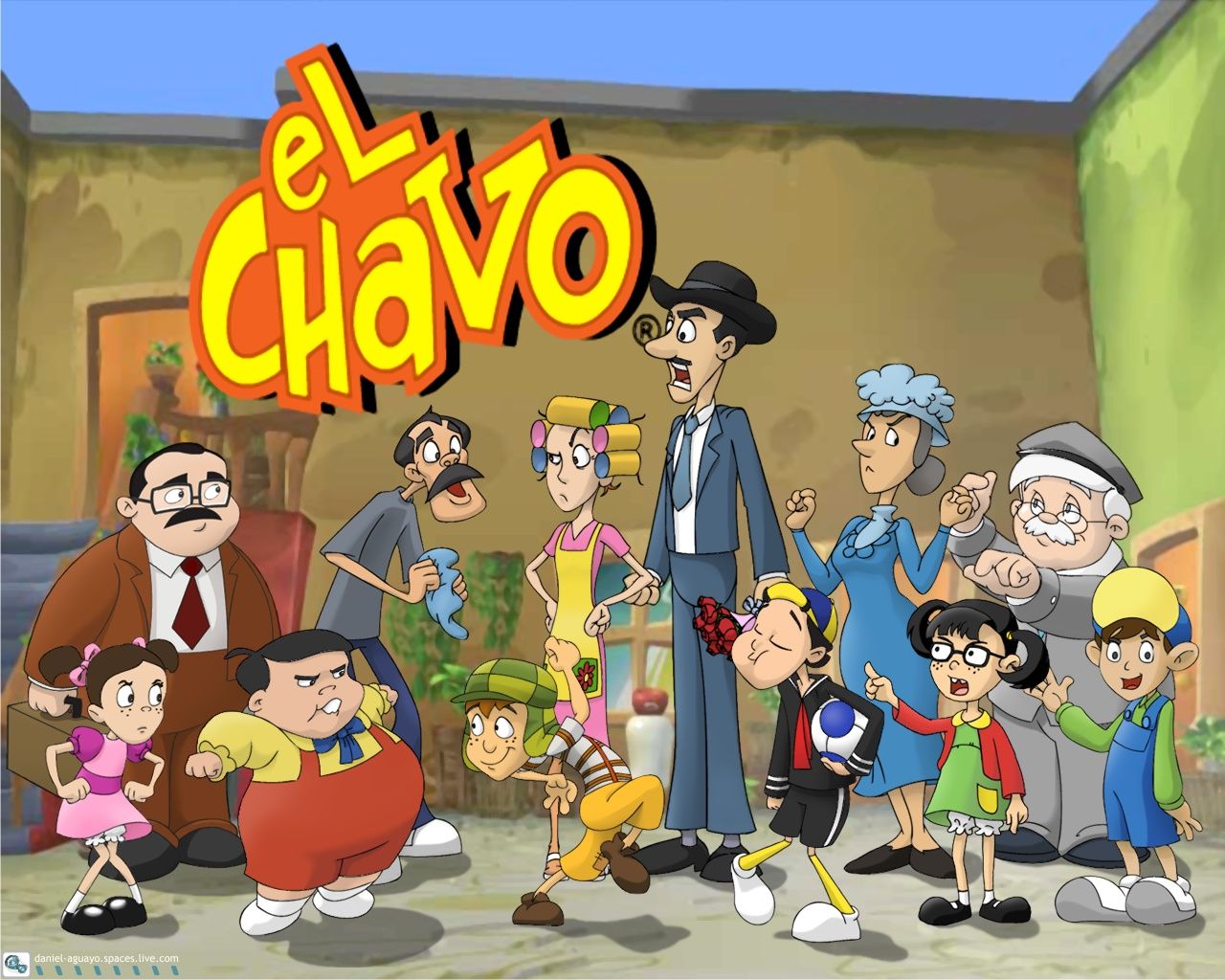 Chaves Background - El Chavo Del 8 Animado , HD Wallpaper & Backgrounds