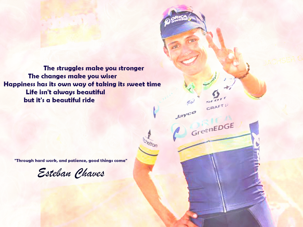 Wallpaper Esteban Chaves Lv2015 Wallpaper Quote Chaves - Athlete , HD Wallpaper & Backgrounds