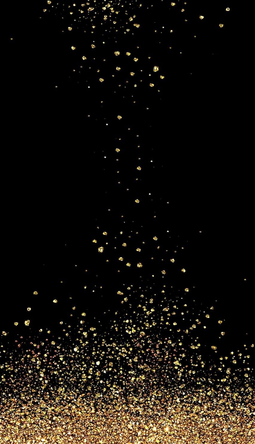 Oro Gold Glitter Wallpaper Iphone And Black Wallpapers - Black Glitter Wallpaper For Iphone , HD Wallpaper & Backgrounds