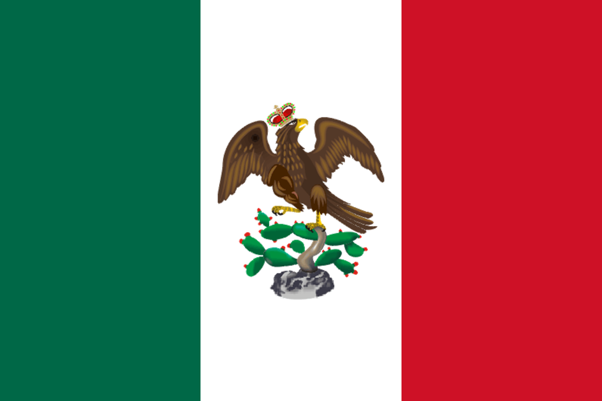 Bandera De Iturbide - Mexico Flag 1821 , HD Wallpaper & Backgrounds