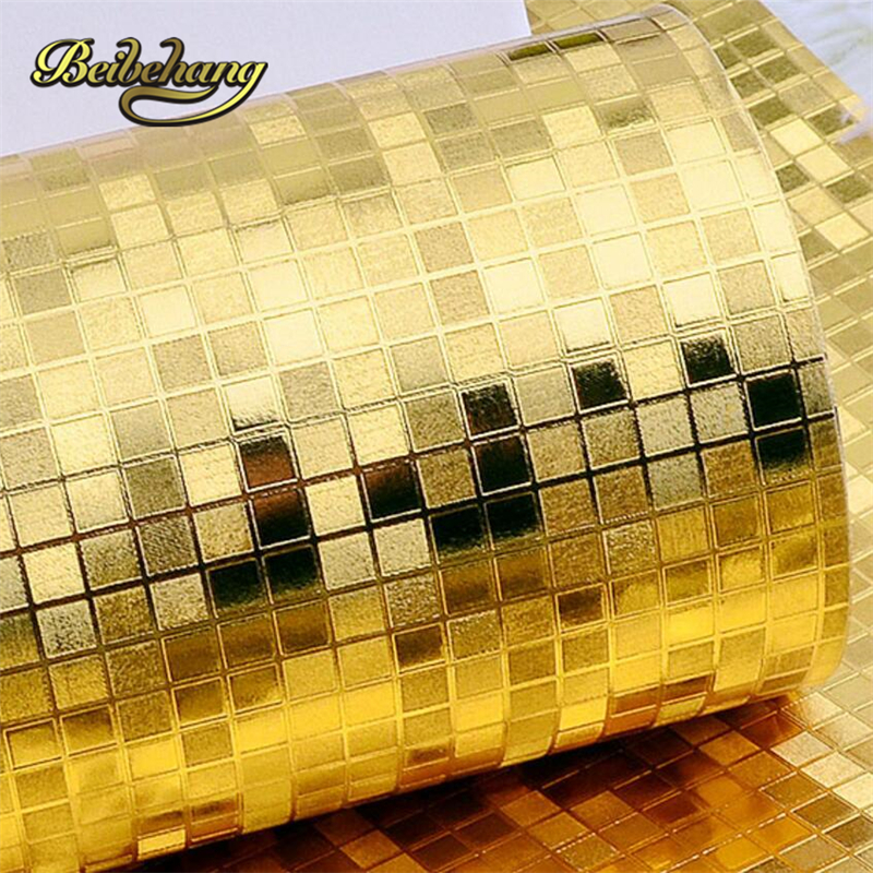 Beibehang Mosaico De Mini Lujo Glitter Fondo Brillante - Mosaicos Metalicos Oro , HD Wallpaper & Backgrounds