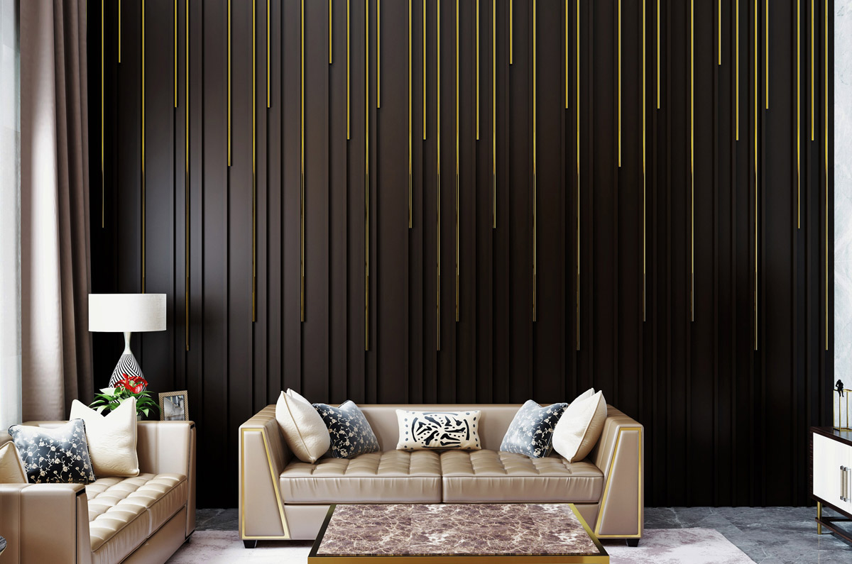 Luxury Wall Panel - Wall Panel Design , HD Wallpaper & Backgrounds