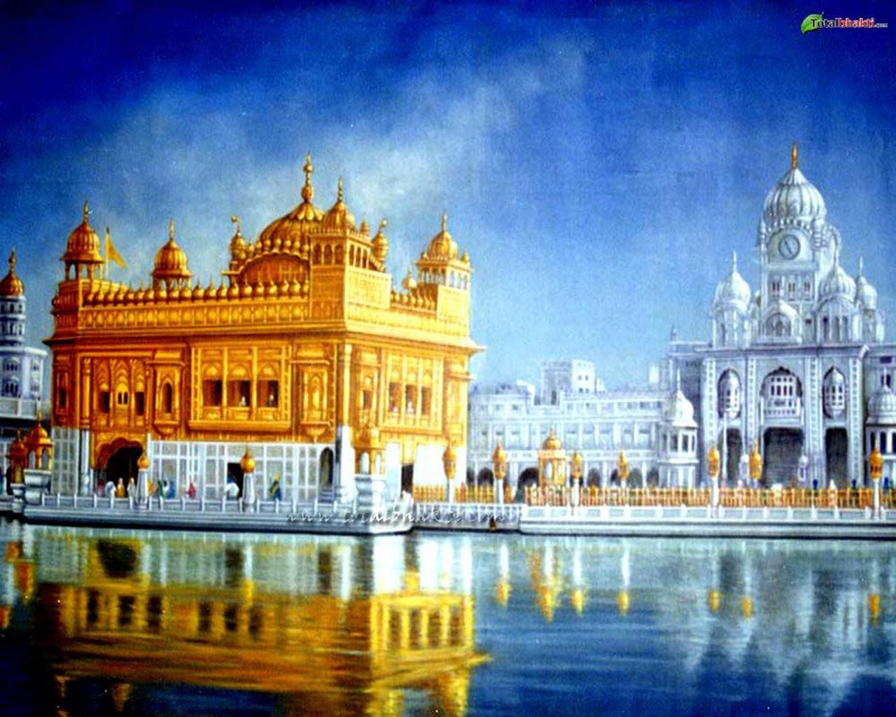Sri Harmandir Sahib Golden Temple Portrait Center Khalsa - Hd Images Of Golden Temple , HD Wallpaper & Backgrounds