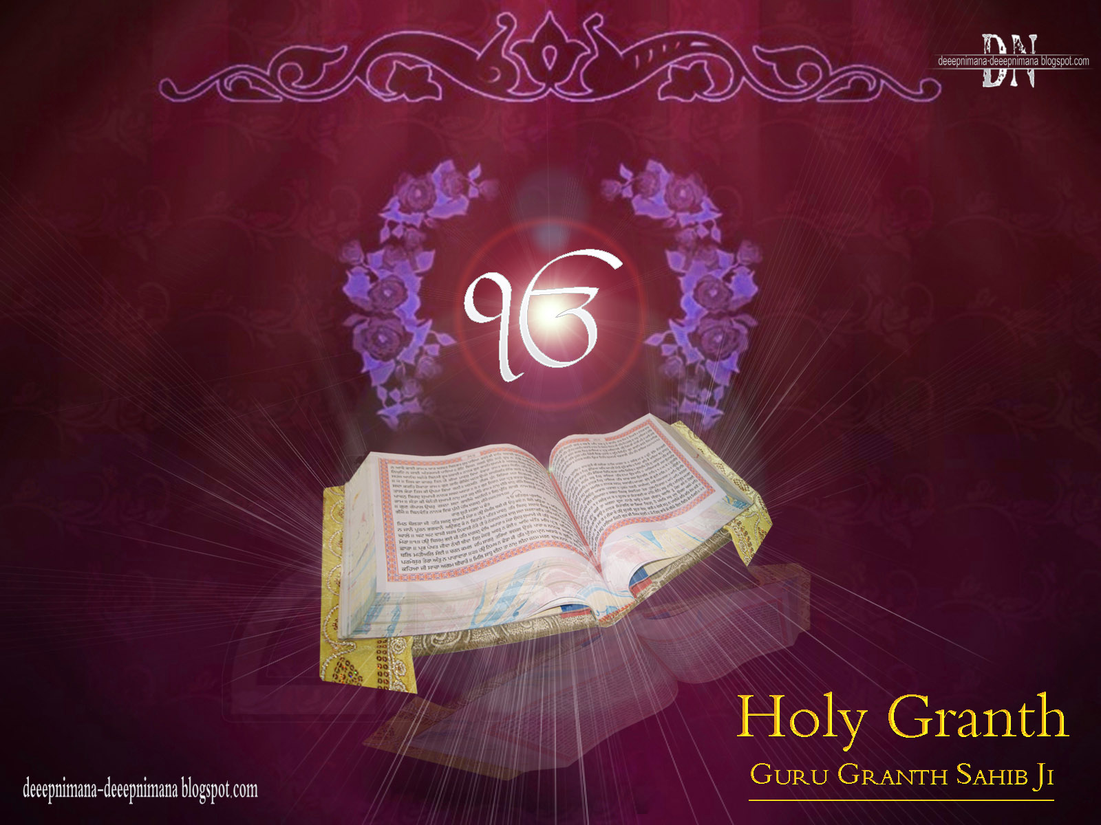 Ek Onkar - Guru Granth Sahib Hd , HD Wallpaper & Backgrounds