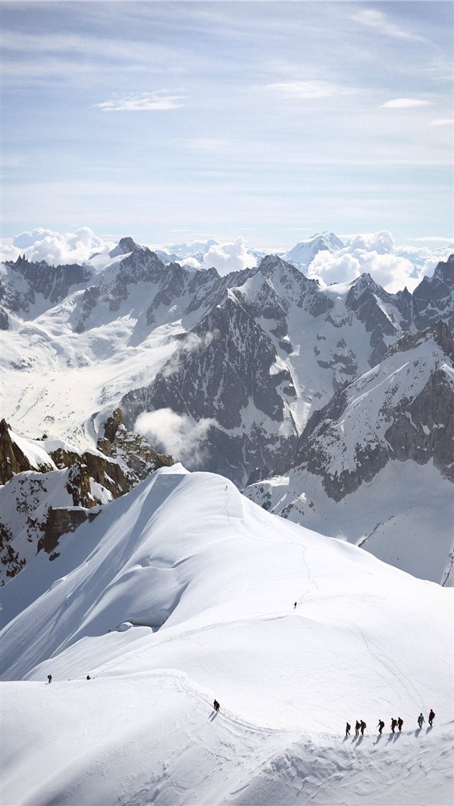 Alpine Adventure Iphone 8 Wallpaper - Mont Blanc , HD Wallpaper & Backgrounds