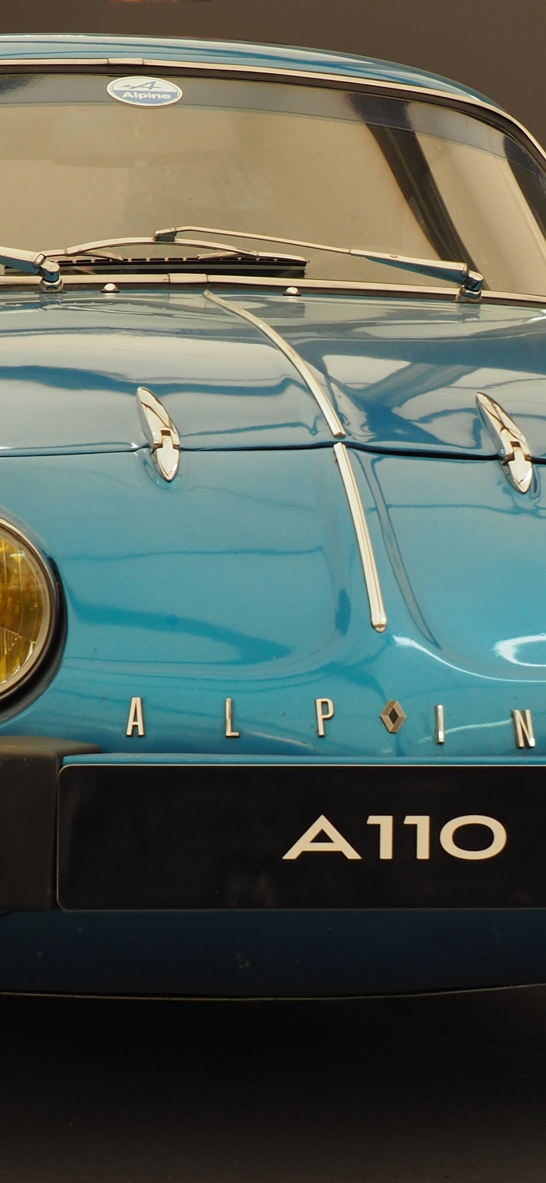 Alpine A110, Classic Car, Front, Wallpaper - Alpine A110 Wallpaper 21 9 , HD Wallpaper & Backgrounds