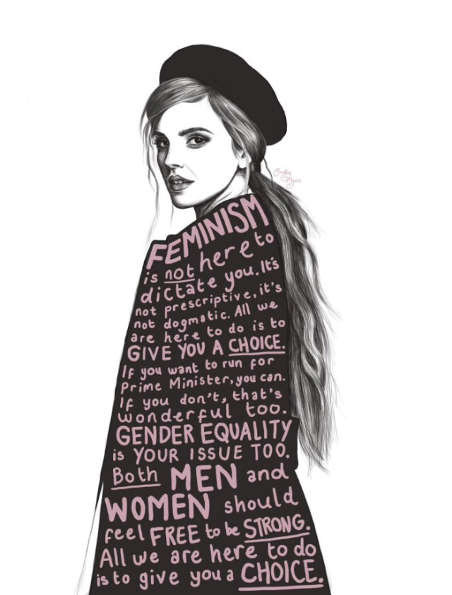 Emma Watson, Feminism, Wallpaper, Gender Equality, - Sketch , HD Wallpaper & Backgrounds