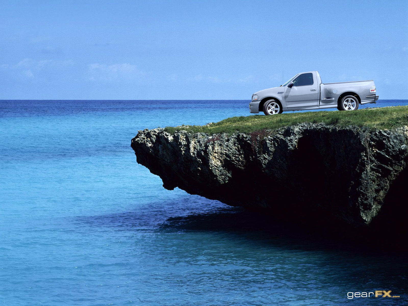 Silver Ford Lightning, Ford Svt Lightning Wallpaper - Ford Svt Lightning , HD Wallpaper & Backgrounds