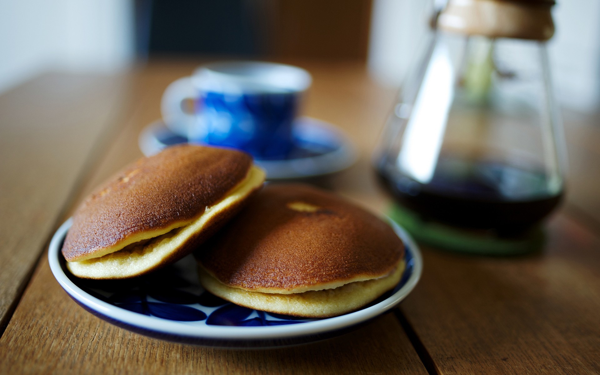 Pancakes, Coffee, Table, Breakfast Wallpapers Hd / - Bánh Rán , HD Wallpaper & Backgrounds