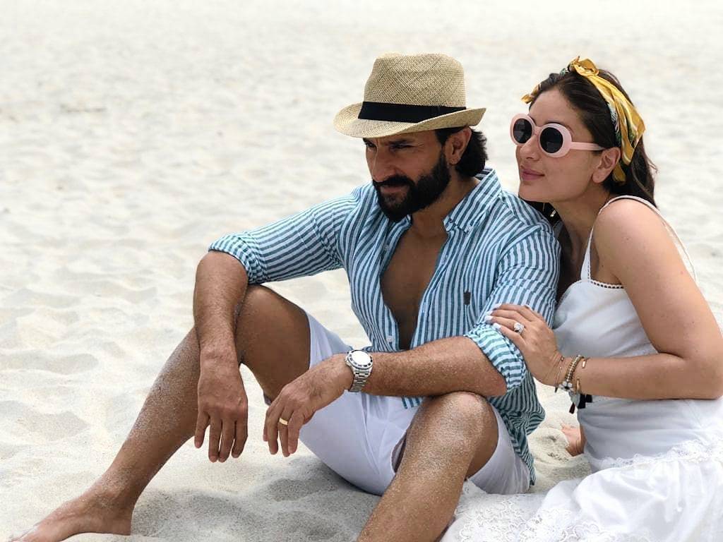 Hot A-lister Bollywood Couple Beach It Up In Cape Town - Kareena And Saif Cape Town , HD Wallpaper & Backgrounds