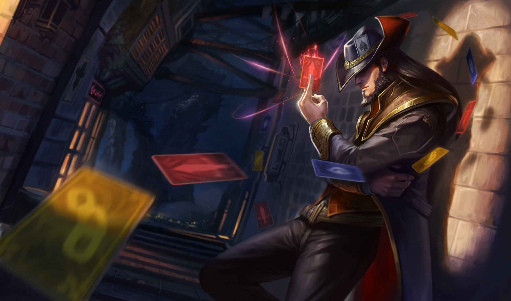 Hd Wallpaper - Twisted Fate Lol , HD Wallpaper & Backgrounds