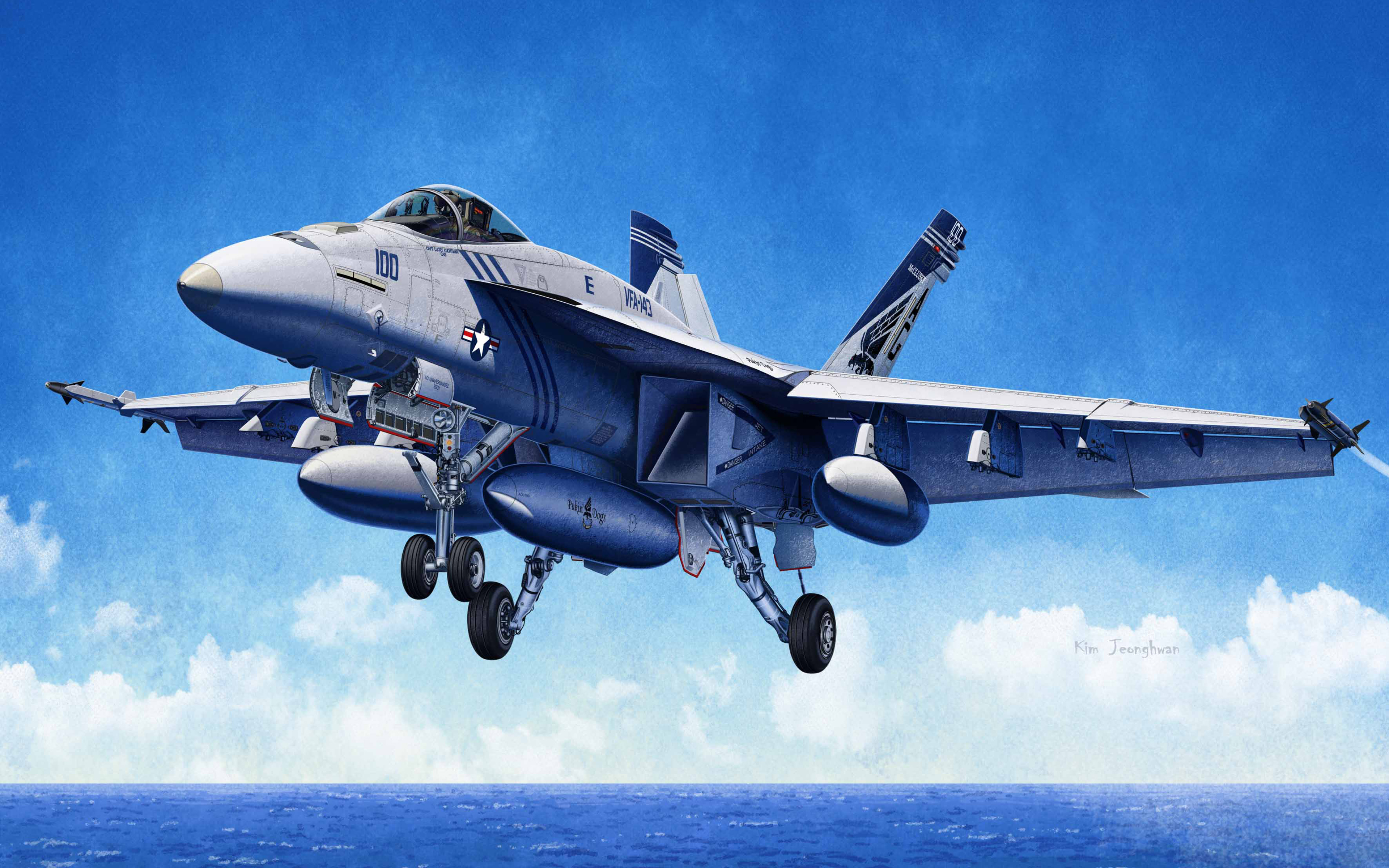 Mcdonnell Douglas Fa 18 Hornet, Deck Fighter, Military - 1 72 F 18e , HD Wallpaper & Backgrounds