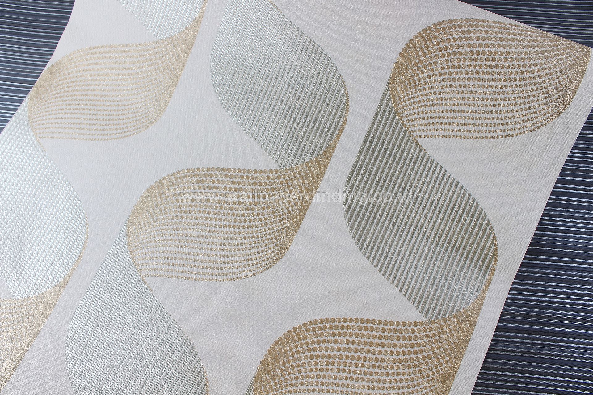Wallpaper Dinding Garis Minimalis Cream Gold Tf-050601 - Motif , HD Wallpaper & Backgrounds