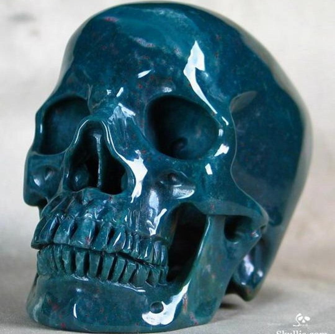 March Gem Bloodstone Skull Crystal Picture For Hd - Skull , HD Wallpaper & Backgrounds