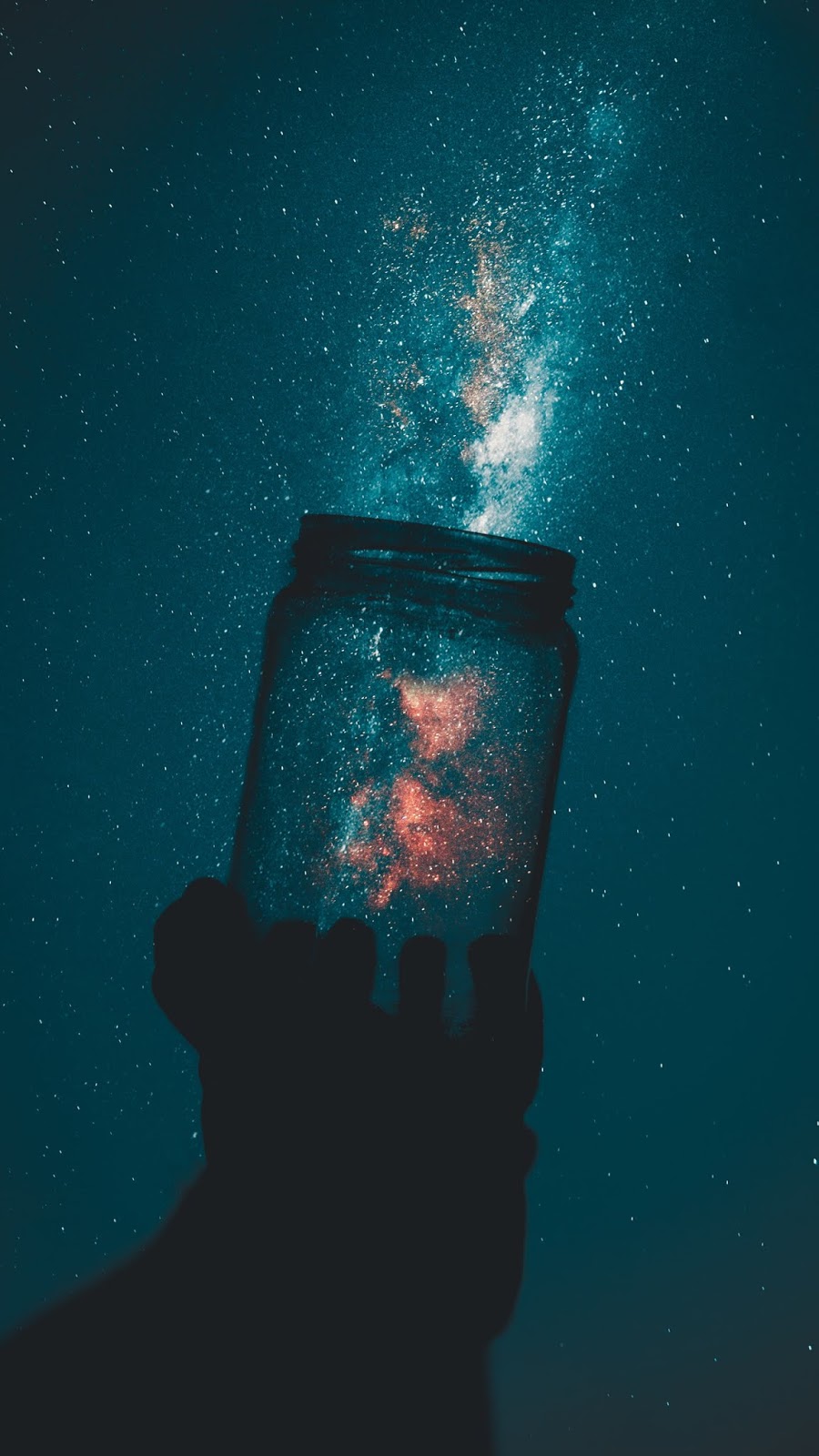 Night Sky Wallpapers Hd & 4k [1440x2560] - Milky Way In A Jar , HD Wallpaper & Backgrounds