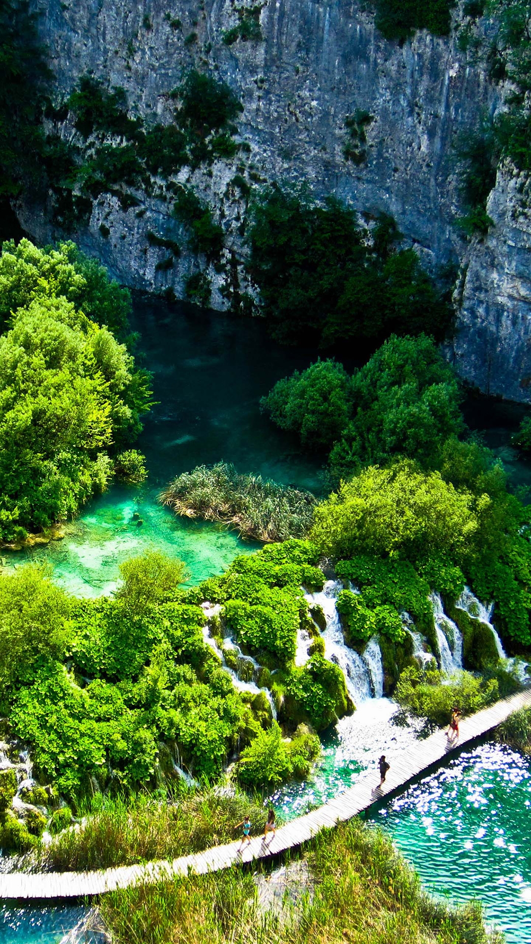 Kroatien Plitvicer Seen Iphone 8 Plus Wallpaper - Plitvice Lakes National Park , HD Wallpaper & Backgrounds