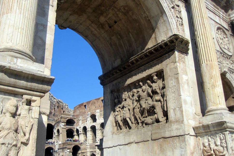 The Arch Of Constantine Wallpaper - Colosseum , HD Wallpaper & Backgrounds