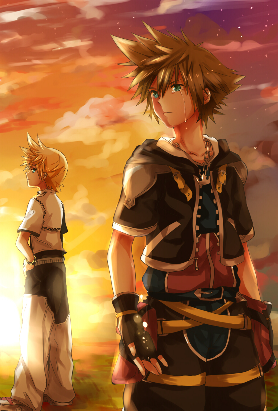 Kingdom Hearts Mobile Wallpaper - Kingdom Hearts Sora Crying , HD Wallpaper & Backgrounds
