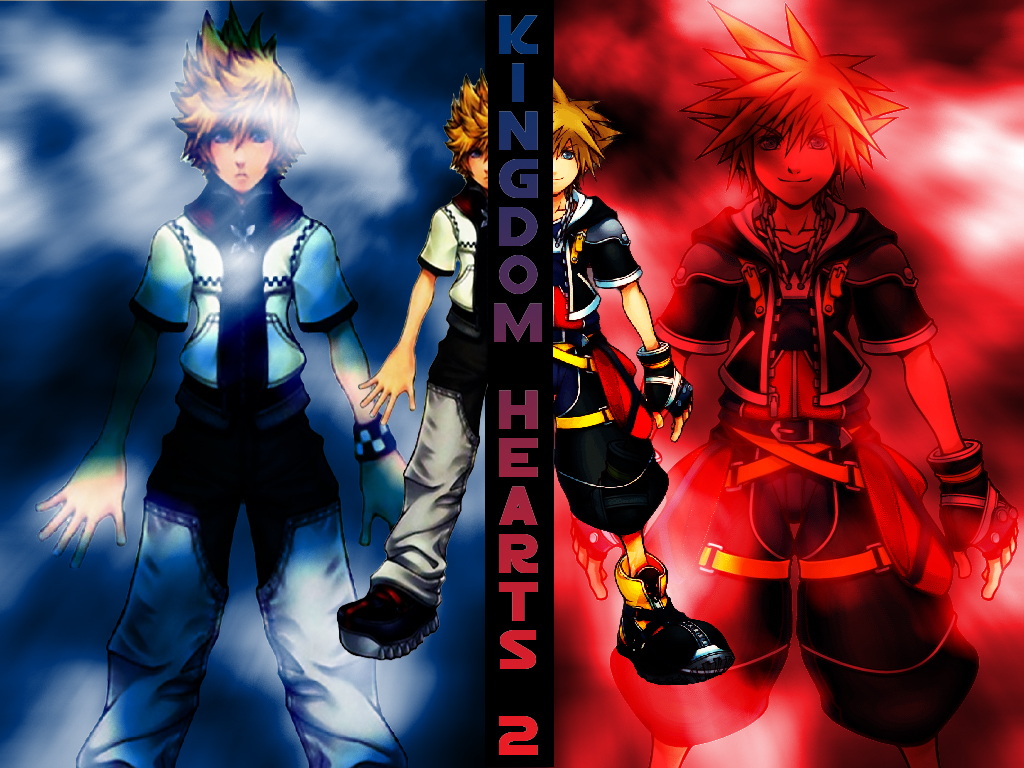 Kingdom Hearts Roxas Wallpaper Background - Kingdom Hearts Sora Roxas Faces , HD Wallpaper & Backgrounds