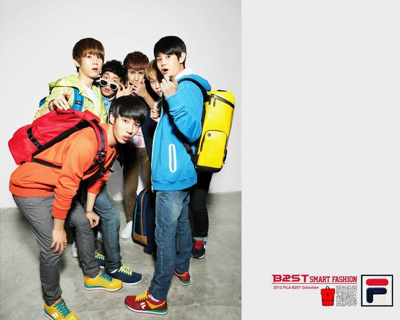 Pic] 111226 Official '2012 Fila B2st Collection' Wallpaper - Beast B2st 2012 , HD Wallpaper & Backgrounds