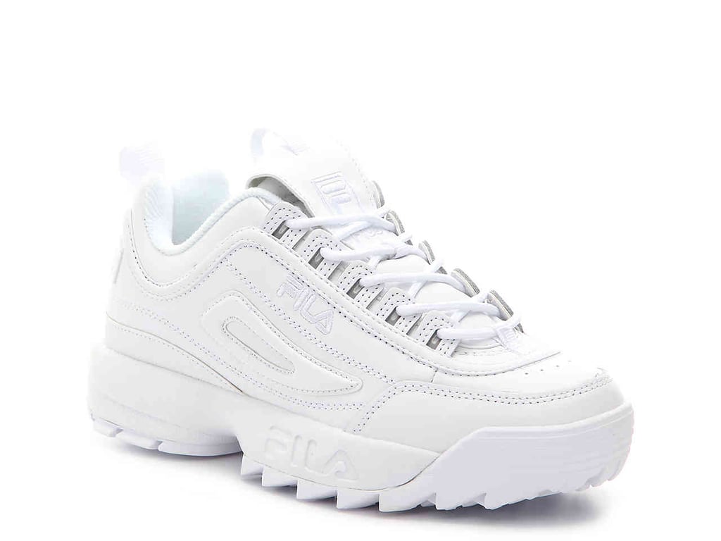 Fila Disruptor Ii Premium Sneakers - Fila Shoes All White , HD Wallpaper & Backgrounds