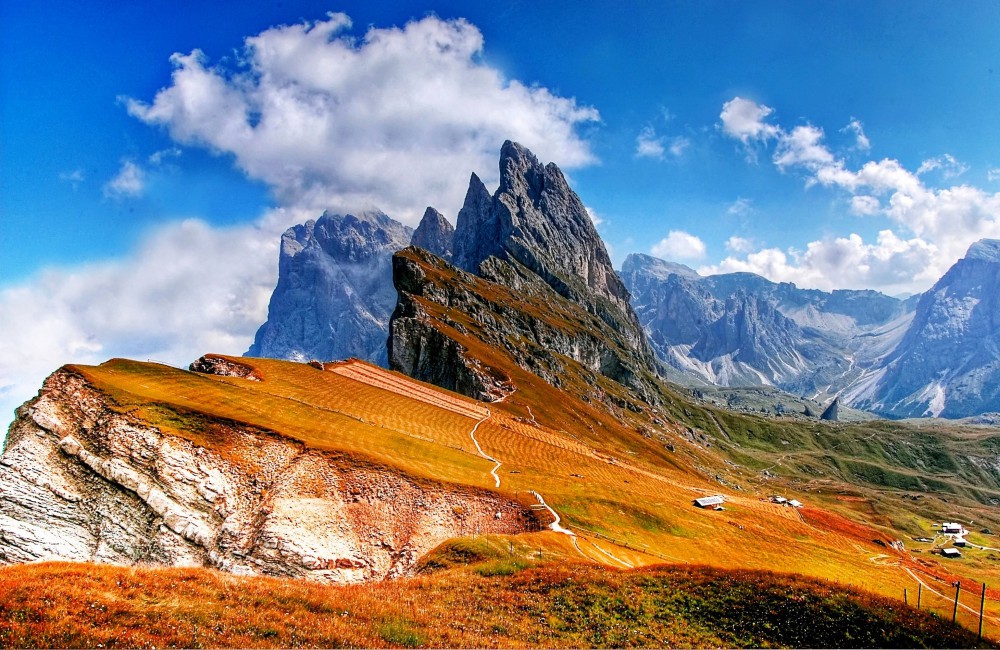Alp, Clouds, Dolomites - Wallpaper , HD Wallpaper & Backgrounds