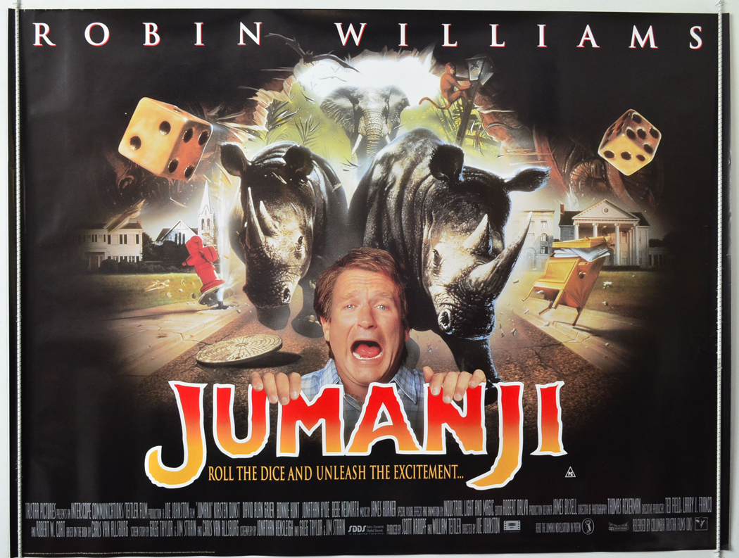 Jumanji Wallpaper Titled Jumanji Poster - Dwayne Johnson Jumanji 1 , HD Wallpaper & Backgrounds