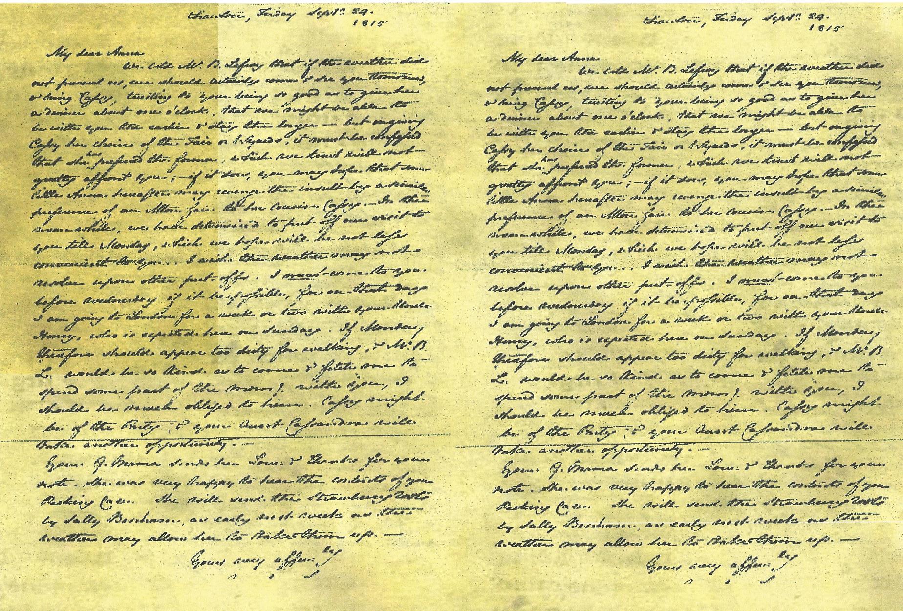 Jane Austen Script Wallpaper - Jane Austen Letters , HD Wallpaper & Backgrounds