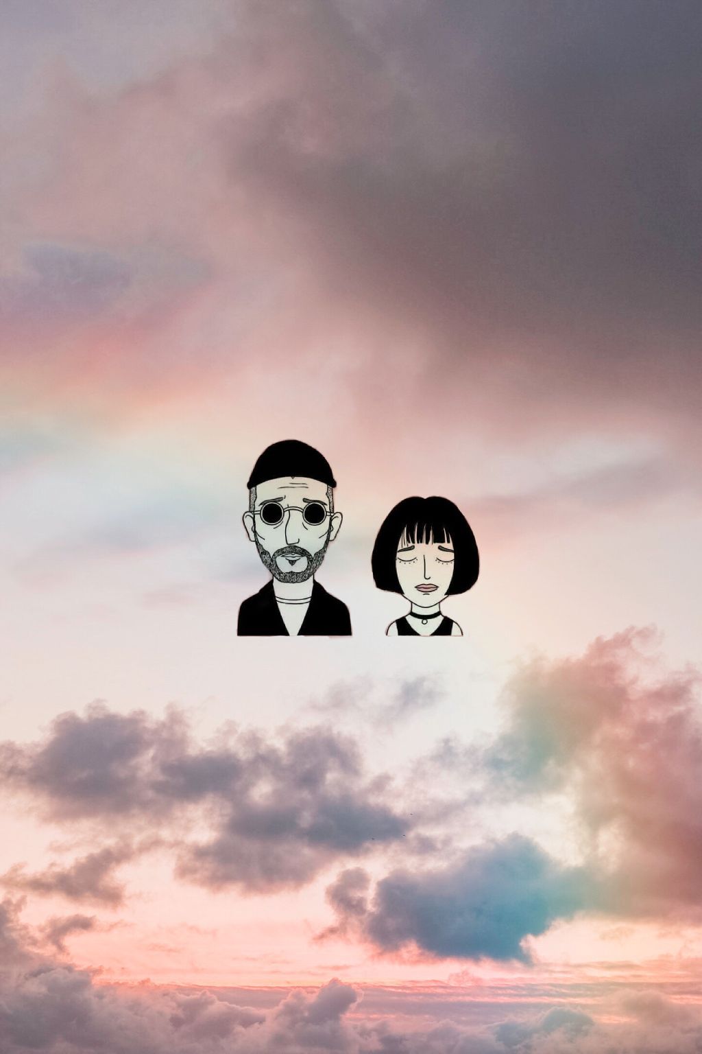 #freetoedit #leon #matilda #wallpaper #duvarkağıdı - Cloudy Rainbow , HD Wallpaper & Backgrounds