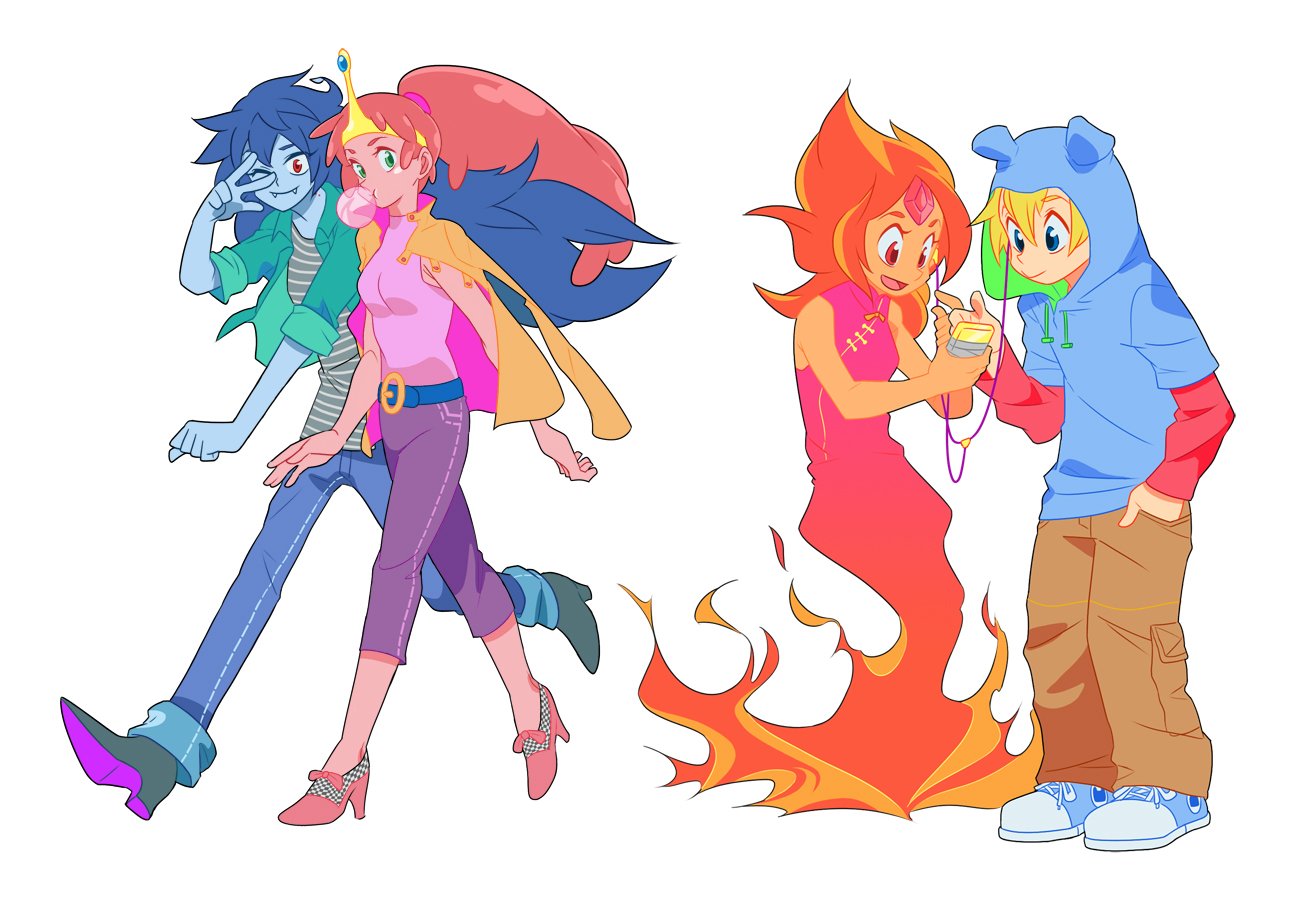 Princess Bubblegum Marceline The Vampire Queen Finn Modern Princess Bubblegum Marceline The Vampire Queen Finn Modern