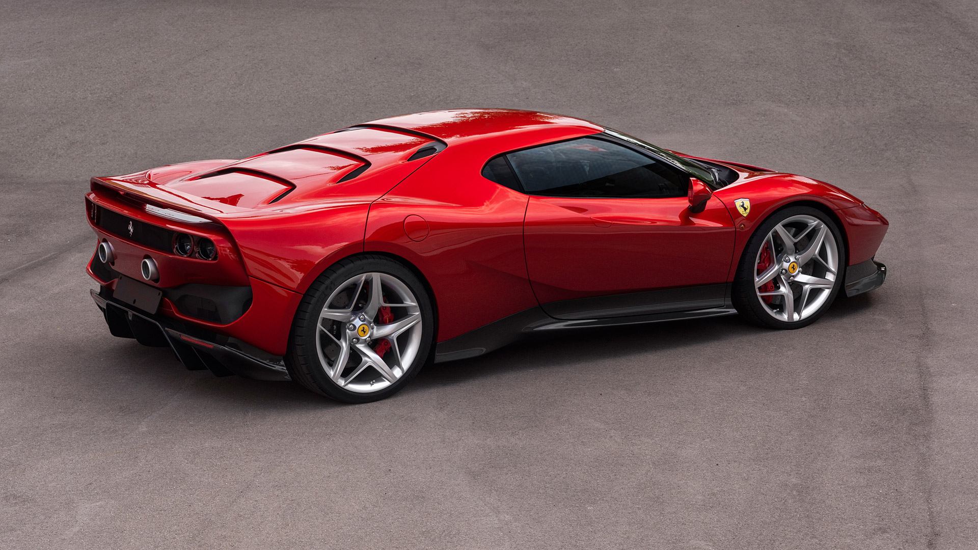 2018 Ferrari Sp38 Picture - Ferrari New Hybrid Car , HD Wallpaper & Backgrounds