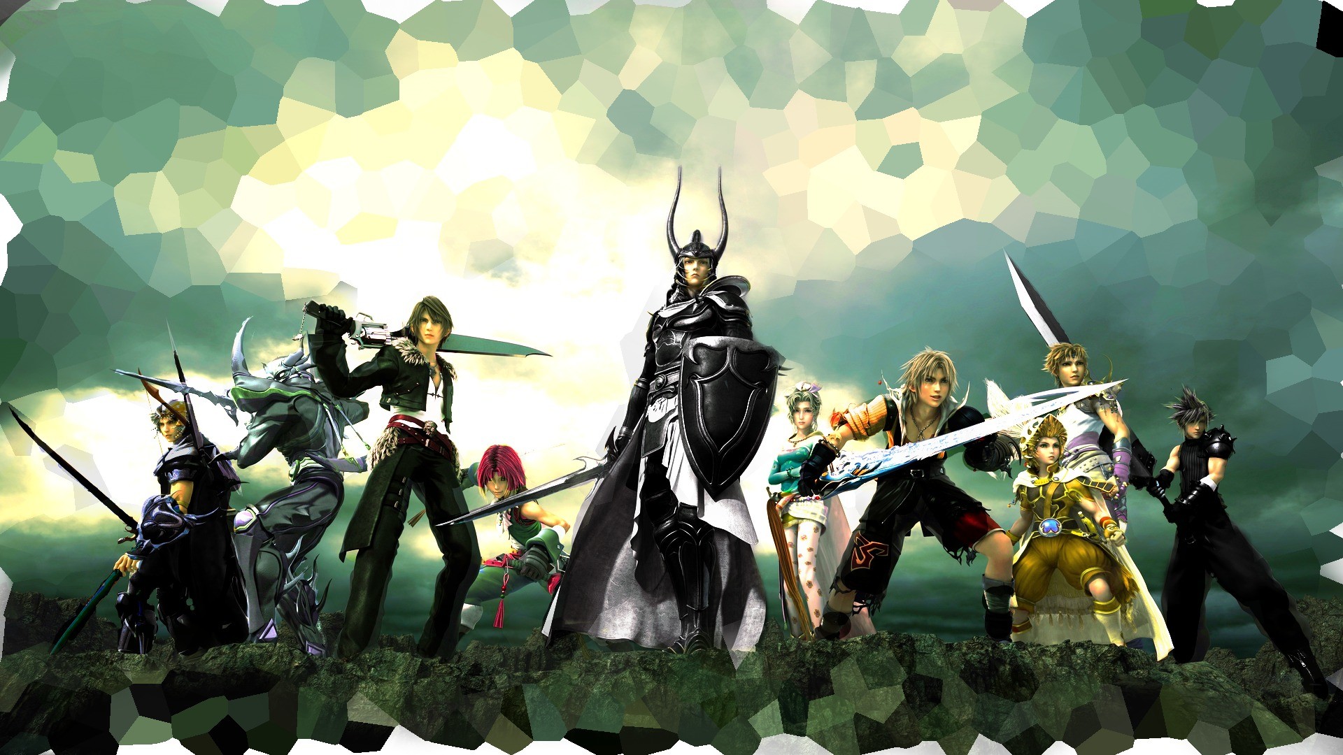 Final Fantasy Dissidia Wallpaper - Final Fantasy All Character , HD Wallpaper & Backgrounds