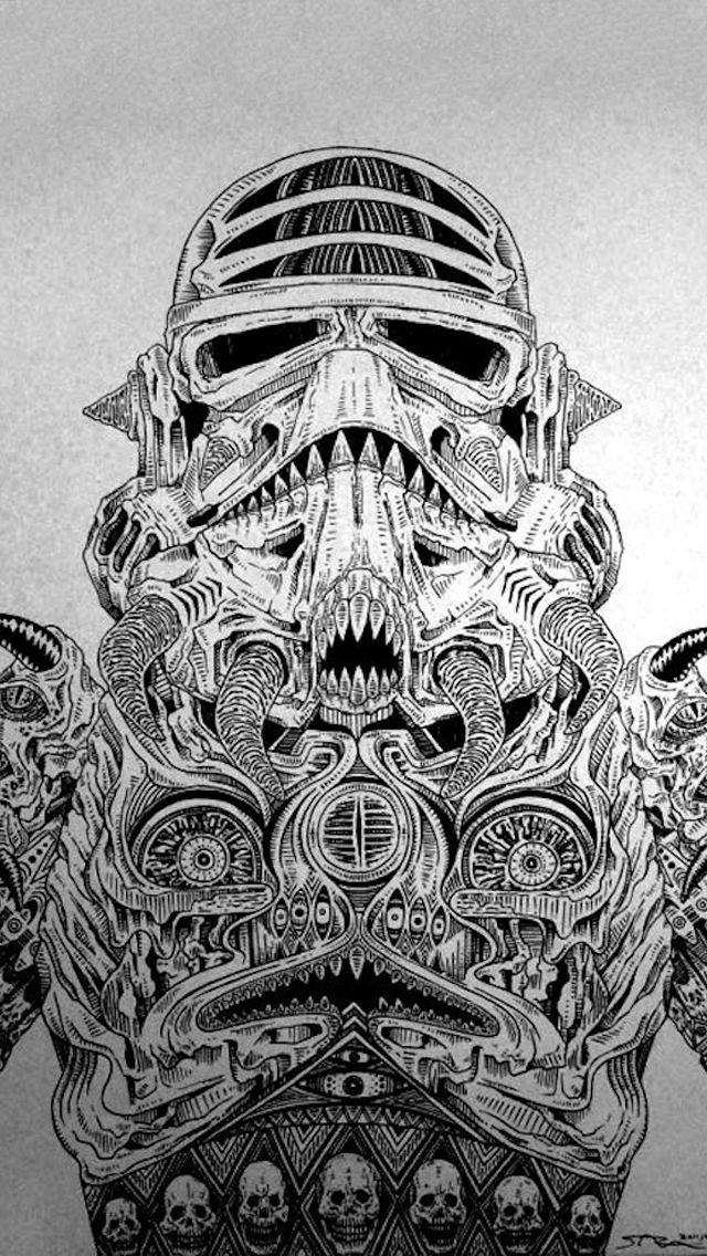 50 Star Wars Iphone Wallpapers For Free Download 640x1126-26 - Star Wars Japanese Tattoo , HD Wallpaper & Backgrounds