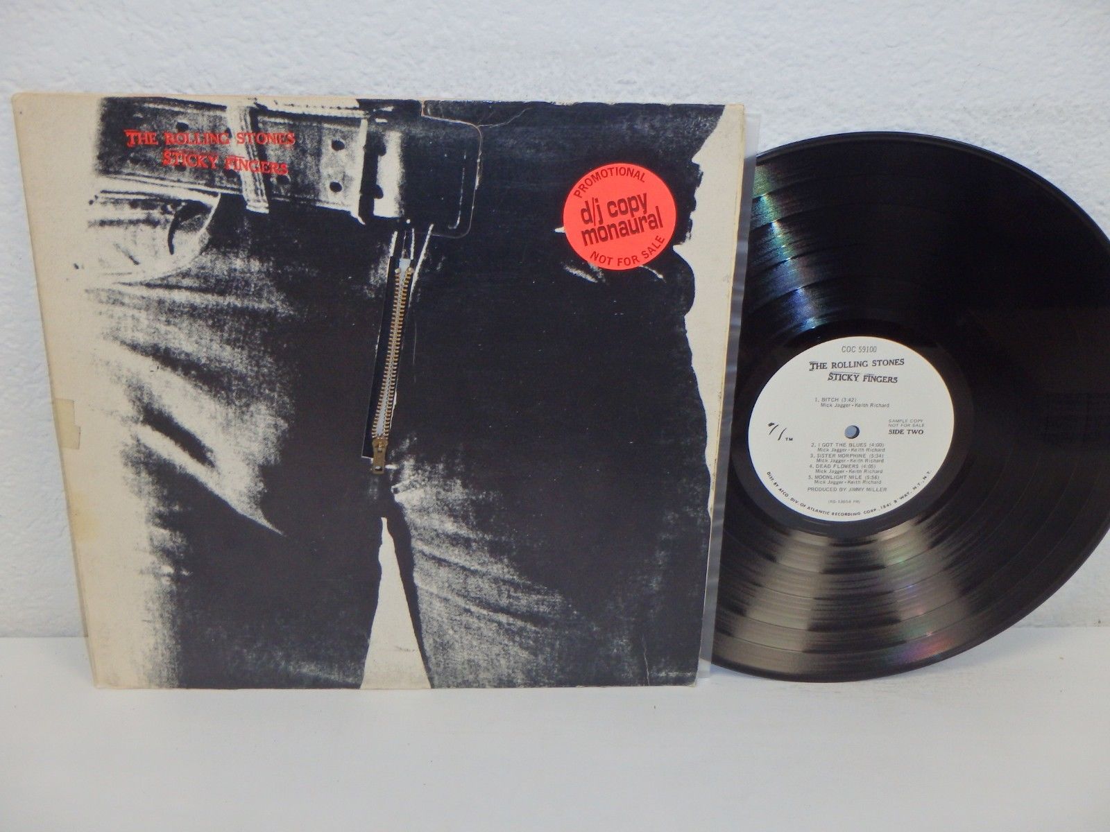 The Rolling Stones Sticky Fingers White Label Promo - Rolling Stones Sticky Fingers Original Cover , HD Wallpaper & Backgrounds