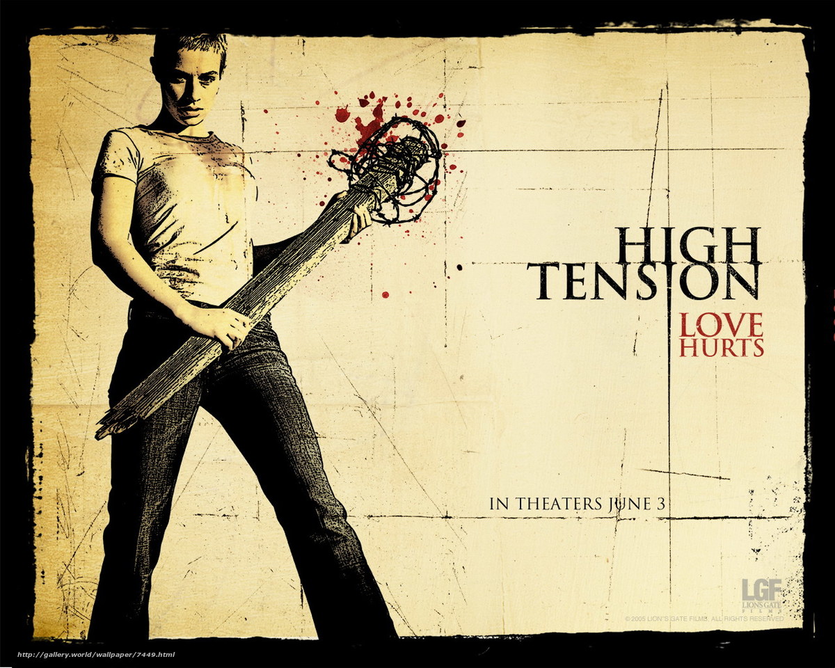 Download Wallpaper Bloody Harvest, Haute Tension, Film, - High Tension Movie Poster , HD Wallpaper & Backgrounds
