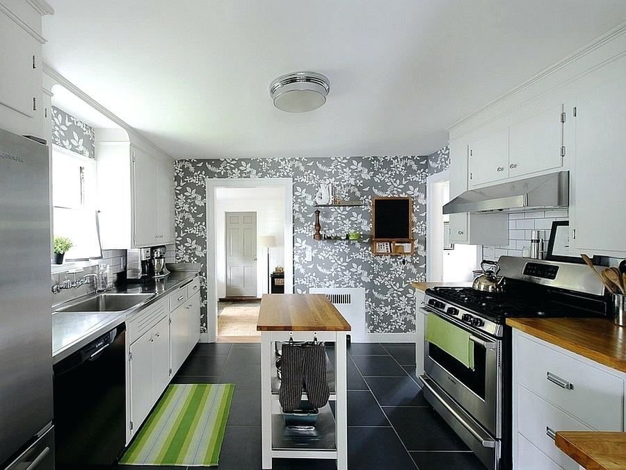 Wallpaper For Kitchens In Neutral Hues Is More Apt Modern