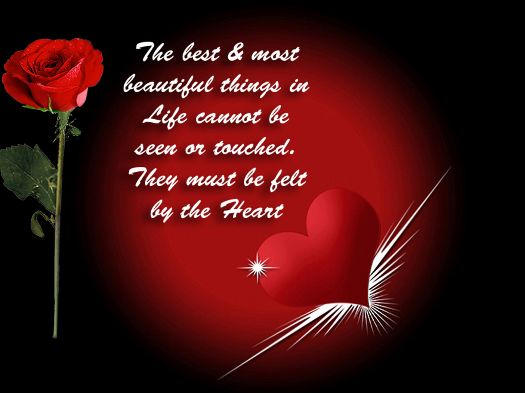 Red Love Hearts And Roses - Love Hearts And Roses , HD Wallpaper & Backgrounds