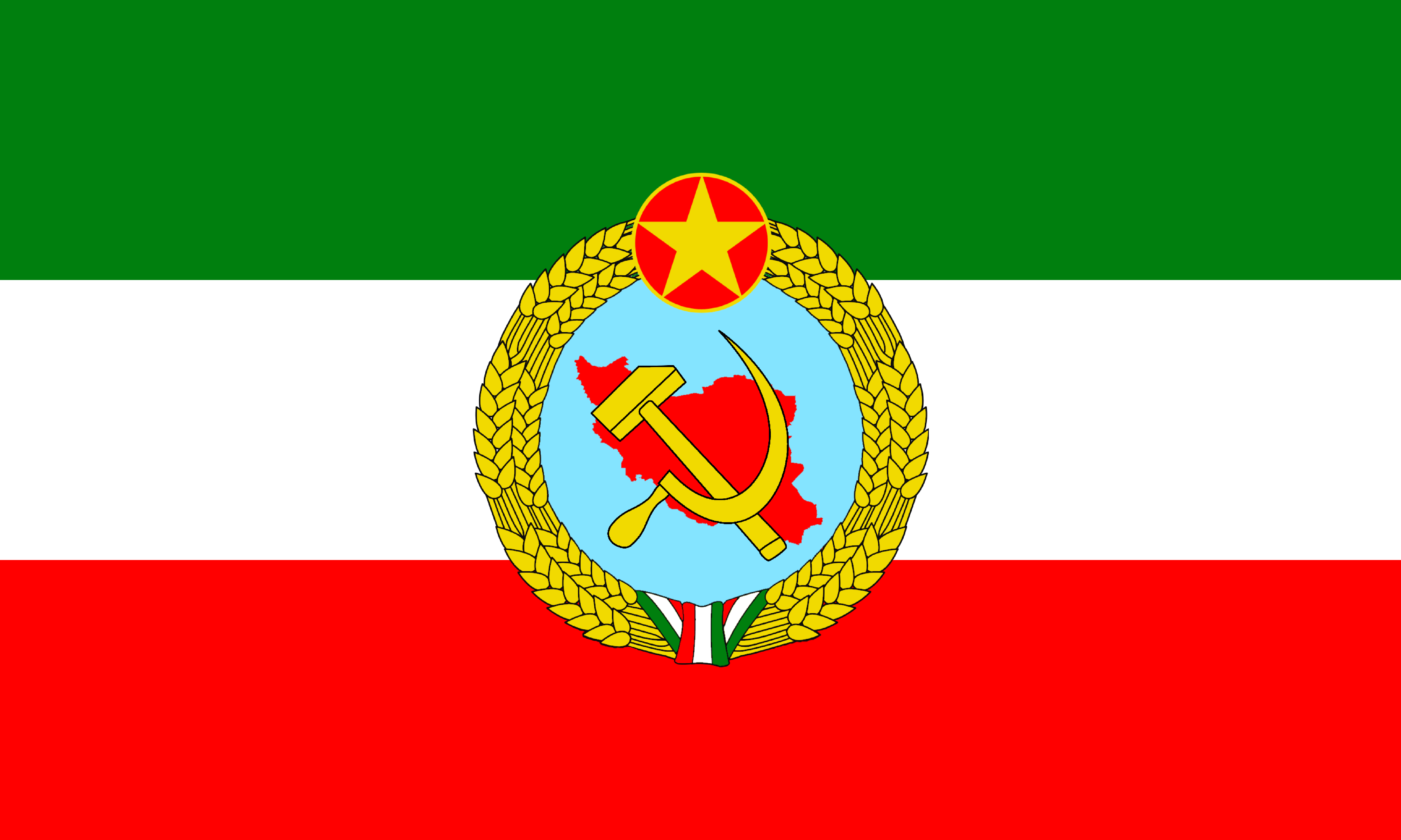 Flag Of Iran 4k Ultra Hd Wallpaper - Communist Iran Flag , HD Wallpaper & Backgrounds