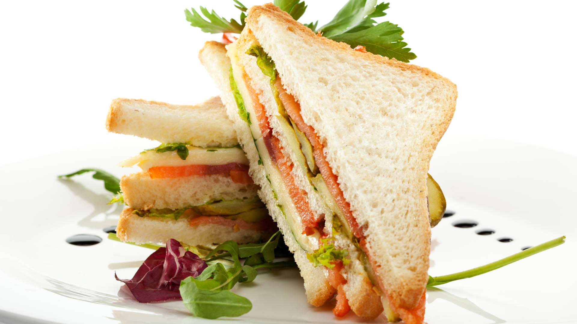 Back To 83 Sandwich Wallpapers Hd - Clubhouse Sandwich Sandwich Plating , HD Wallpaper & Backgrounds